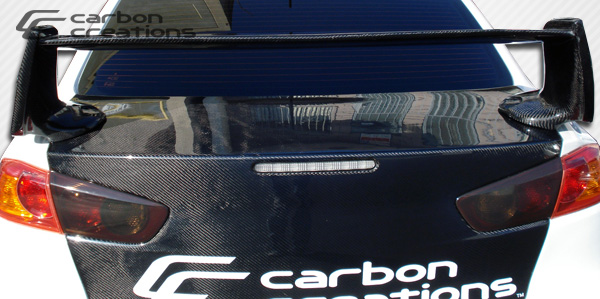 Picture of Carbon Creations 104645 2008-2014 Mitsubishi Lancer & Lancer Evolution 10 Lancer Gt Concept Wing Trunk Lid Spoiler