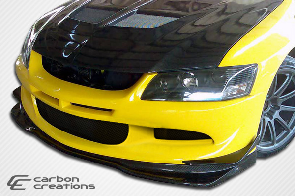 Picture of Carbon Creations 105856 2003-2005 Mitsubishi Lancer Evolution 8 Vr-S Front Lip Under Spoiler Air Dam