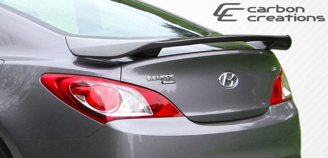 Picture of Carbon Creations 106866 2010-2013 Hyundai Genesis 2Dr Track Look Wing Trunk Lid Spoiler