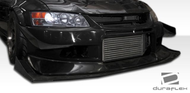 107212 2003-2006 Mitsubishi Lancer Evolution 8 9 Vt-X Wide Body Front Under Spoiler Air Dam Lip Splitter