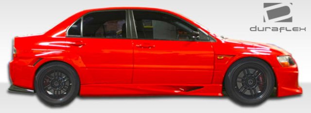 2003-2006 Mitsubishi Lancer Evolution 8 9 Vt-X Wide Body Side Skirts Rocker Panels