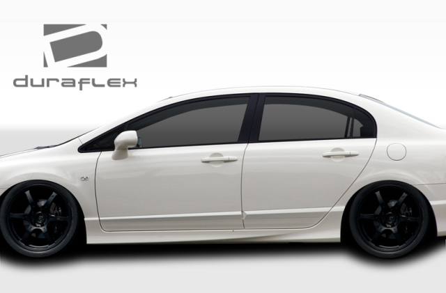 2006-2011 Honda Civic 4Dr Jdm Type R Conversion Side Skirts Rocker Panels