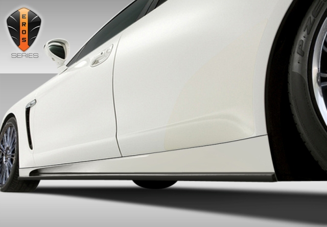 108286 2010-2013 Porsche Panamera Eros Version 4 Side Skirts Rocker Panels - 2 Piece