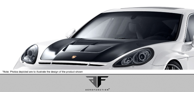 2010-2013 Porsche Panamera Af-1 Wide Body Hood Cfp