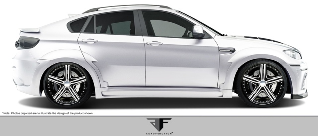 2008-2014 BMW X6 E71 E72 Af-5 Wide Body Side Skirts Gfk - 2 Piece