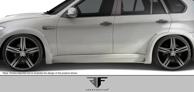 108741 2010-2013 BMW X5M E70 Af-1 Wide Body Side Skirts Gfk - 2 Piece