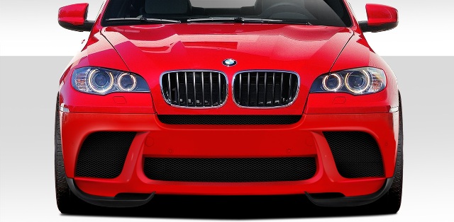 2010-2014 BMW X6 E71 E72 M Performance Look Front Lip Under Air Dam Spoiler - 2 Piece