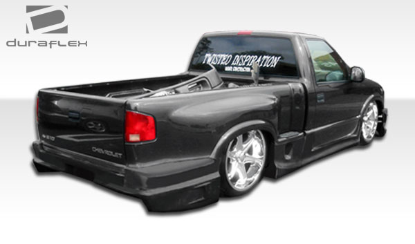 101420 1994-2004 Chevrolet S-10 Sonoma Step Side Drifter Rear Bumper Cover -  Duraflex