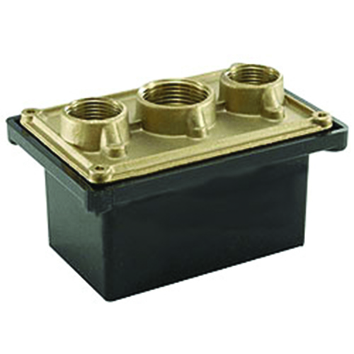 Pool Products 78310600 Junction Box 0.75 In. Npt Brass Threads - Black