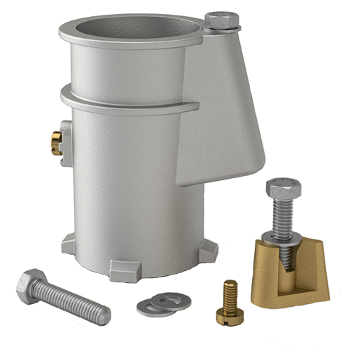 PS-4019-C 4 In. Deck Anchor Aluminum
