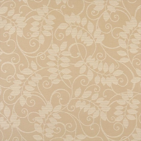 Picture of Designer Fabrics F625 54 in. Wide Beige&#44; Floral Vine Outdoor&#44; Indoor&#44; Marine Scotchgarded Fabric
