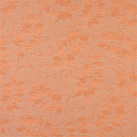 Picture of Designer Fabrics F627 54 in. Wide Orange&#44; Floral Vine Outdoor&#44; Indoor&#44; Marine Scotchgarded Fabric