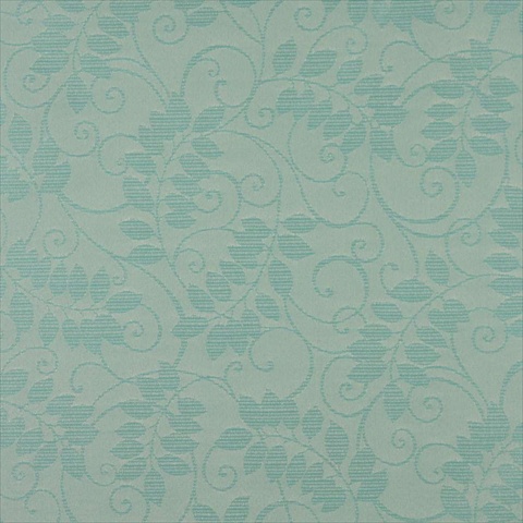 Picture of Designer Fabrics F628 54 in. Wide Light Blue- Floral Vine Outdoor- Indoor- Marine Scotchgarded Fabric