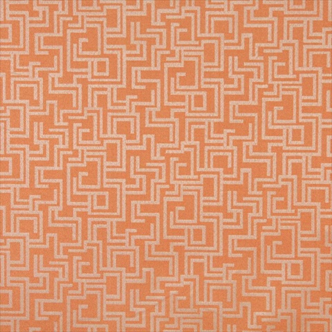 Picture of Designer Fabrics F635 54 in. Wide Orange&#44; Geometric Outdoor&#44; Indoor&#44; Marine Scotchgarded Fabric