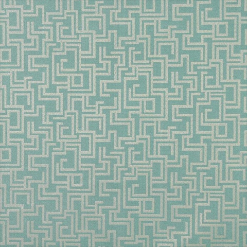 Picture of Designer Fabrics F636 54 in. Wide Light Blue&#44; Geometric Outdoor&#44; Indoor&#44; Marine Scotchgarded Fabric