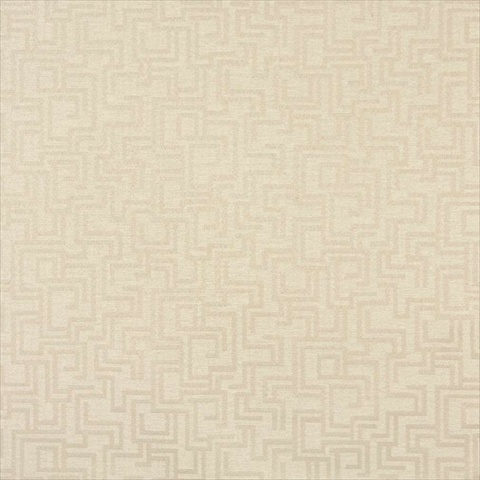 Picture of Designer Fabrics F637 54 in. Wide Ivory- Geometric Outdoor- Indoor- Marine Scotchgarded Fabric