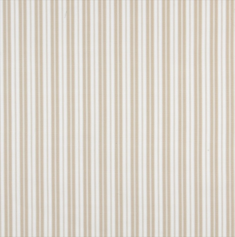 Picture of Designer Fabrics B460 54 in. Wide Beige&#44; Ticking Striped Indoor & Outdoor Marine Scotchgard Acrylic Upholstery Fabric