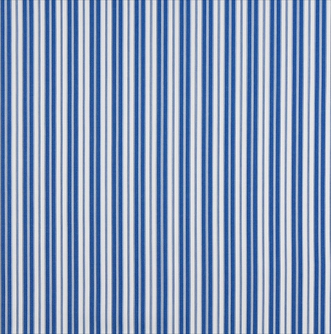 Picture of Designer Fabrics B461 54 in. Wide Blue&#44; Ticking Striped Indoor & Outdoor Marine Scotchgard Acrylic Upholstery Fabric