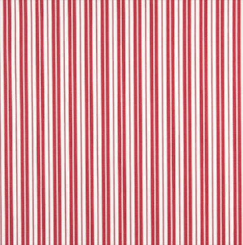 Picture of Designer Fabrics B462 54 in. Wide Red&#44; Ticking Striped Indoor & Outdoor Marine Scotchgard Acrylic Upholstery Fabric