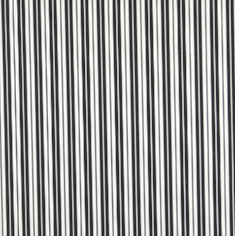Picture of Designer Fabrics B467 54 in. Wide Black&#44; Ticking Striped Indoor & Outdoor Marine Scotchgard Upholstery Fabric