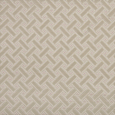D133 54 in. Wide Gold- Pink And White- Lattice Brocade Upholstery Fabric