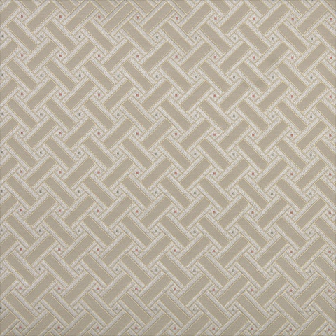 D135 54 in. Wide Gold- White- Red And Green- Lattice Brocade Upholstery Fabric