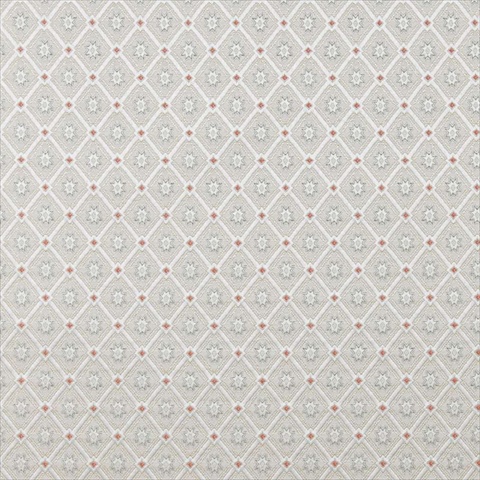 D141 54 in. Wide Gold- White- Red And Green- Diamond Brocade Upholstery Fabric