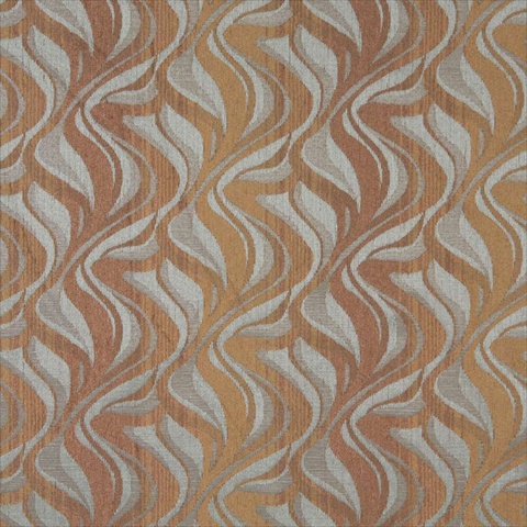 Picture of Designer Fabrics F516 54 in. Wide Brown And Blue- Abstract Flame Chenille Upholstery Fabric