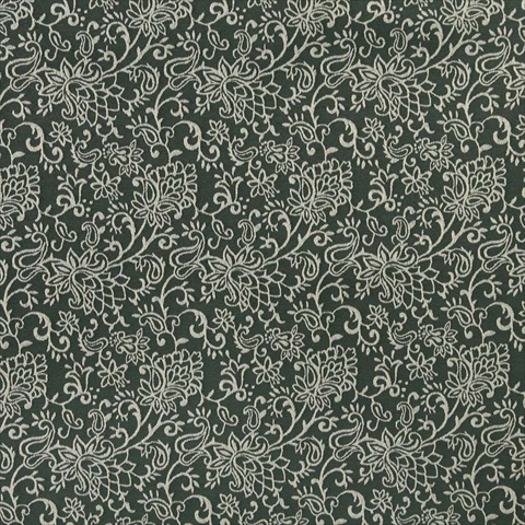 Picture of Designer Fabrics B601 54 in. Wide Green&#44; Contemporary Floral Jacquard Woven Upholstery Fabric