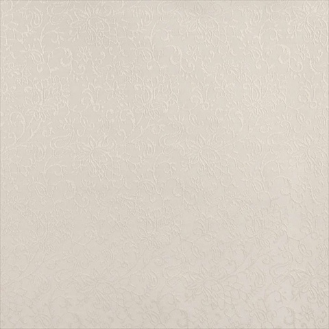 Picture of Designer Fabrics B602 54 in. Wide Off White, Contemporary Floral Jacquard Woven Upholstery Fabric