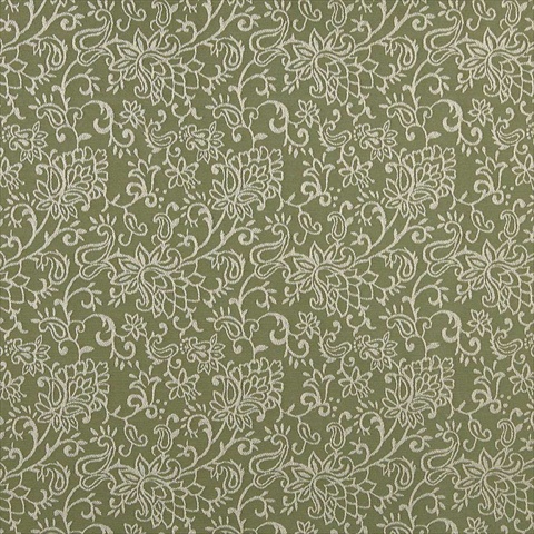 Picture of Designer Fabrics B604 54 in. Wide Light Green&#44; Contemporary Floral Jacquard Woven Upholstery Fabric