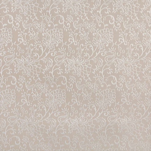 Picture of Designer Fabrics B605 54 in. Wide Beige&#44; Contemporary Floral Jacquard Woven Upholstery Fabric