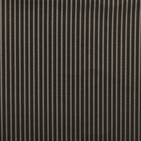 Picture of Designer Fabrics B615 54 in. Wide Black&#44; Striped Jacquard Woven Upholstery Fabric