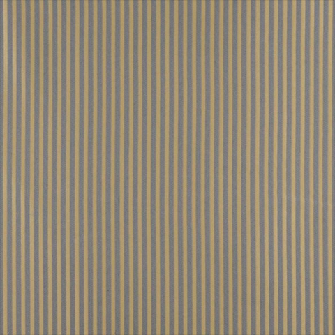 Picture of Designer Fabrics D369 54 in. Wide - Blue And Gold Thin Striped Jacquard Woven Upholstery Fabric