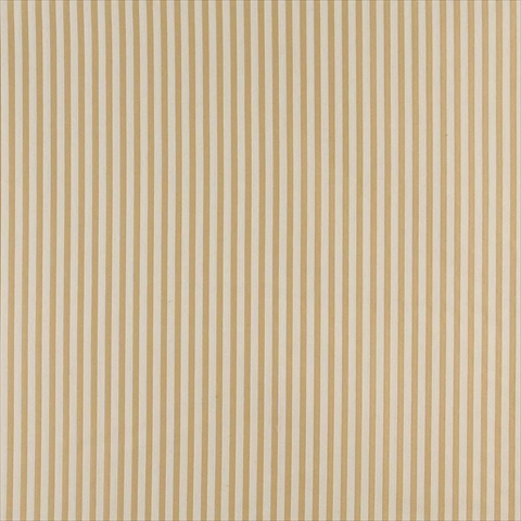 Picture of Designer Fabrics D375 54 in. Wide &#44; Gold And Off White Thin Striped Jacquard Woven Upholstery Fabric