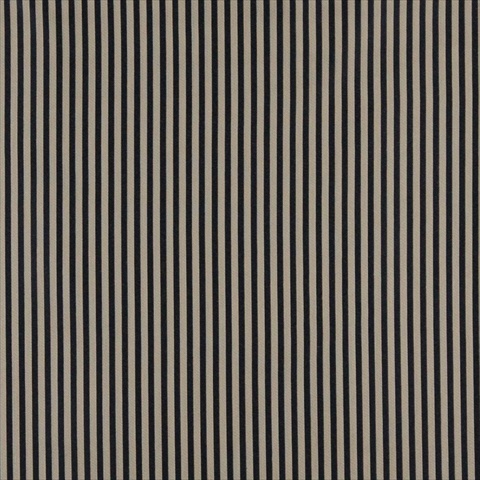 Picture of Designer Fabrics D376 54 in. Wide - Navy And Beige Thin Striped Jacquard Woven Upholstery Fabric