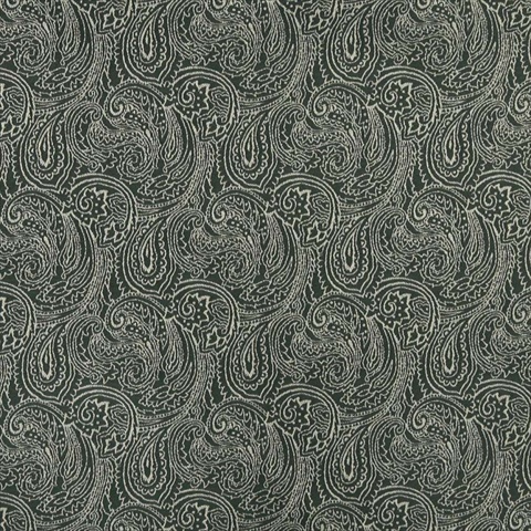 Picture of Designer Fabrics B628 54 in. Wide Green&#44; Traditional Paisley Jacquard Woven Upholstery Fabric