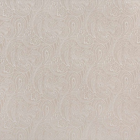 Picture of Designer Fabrics B632 54 in. Wide Beige&#44; Traditional Paisley Jacquard Woven Upholstery Fabric