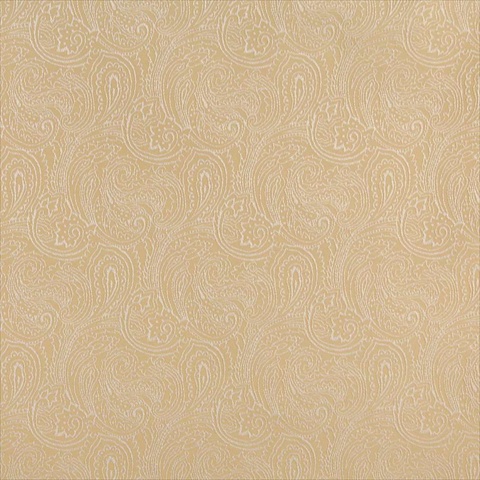Picture of Designer Fabrics B635 54 in. Wide Gold&#44; Traditional Paisley Jacquard Woven Upholstery Fabric