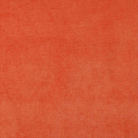 D238 54 in. Wide Orange- Solid Woven Velvet Upholstery Fabric
