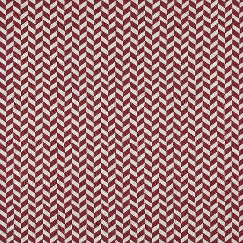 Picture of Designer Fabrics K0004A 54 in. Wide Red And Off White- Herringbone Slanted Check Designer Quality Upholstery Fabric
