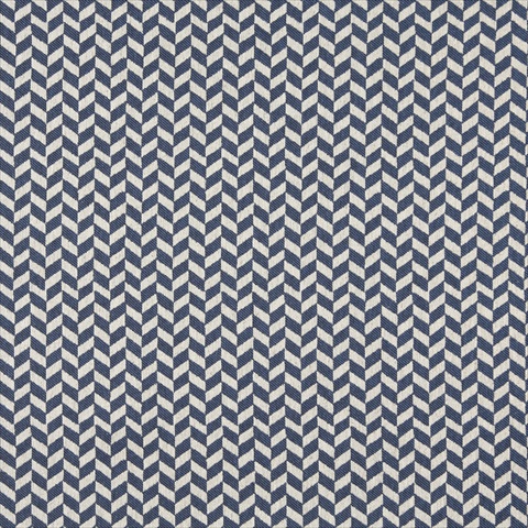 Picture of Designer Fabrics K0004E 54 in. Wide Blue And Off White- Herringbone Slanted Check Designer Quality Upholstery Fabric