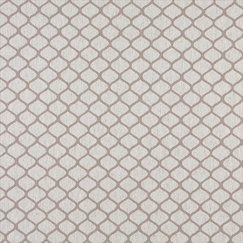 54 in. Wide Grey And Off White- Modern- Geometric- Designer Quality Upholstery Fabric