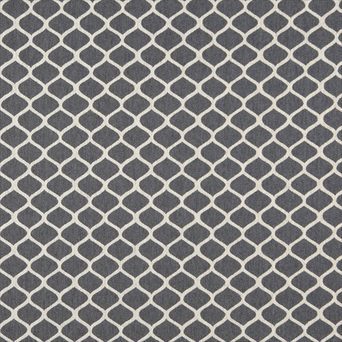 54 in. Wide Cadet Blue And Off White- Modern- Geometric- Designer Quality Upholstery Fabric