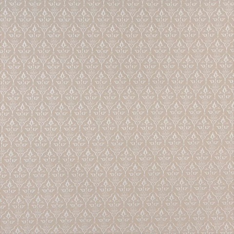 54 in. Wide Beige- Diamond Cameo Jacquard Woven Upholstery Fabric