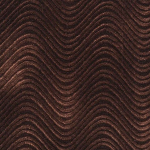Picture of Designer Fabrics C849 54 in. Wide Brown- Classic Velvet Swirl Automotive- Residential And Commercial Upholstery Velvet