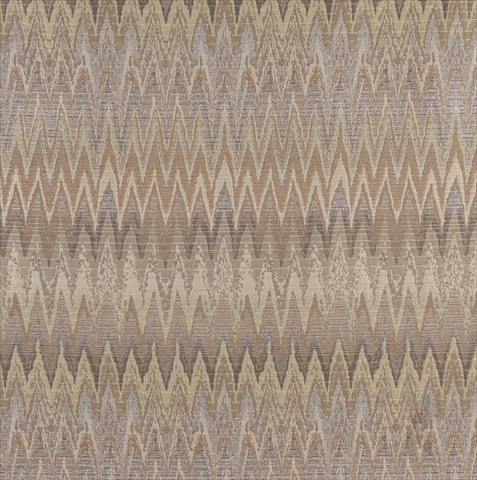 Picture of Designer Fabrics C480 54 in. Wide Gold- Beige And Platinum- Woven Flame Stitch Upholstery Fabric