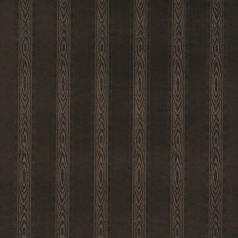 Picture of Designer Fabrics G348 54 in. Wide Chocolate Brown&#44; Metallic Striped Wood Upholstery Faux Leather