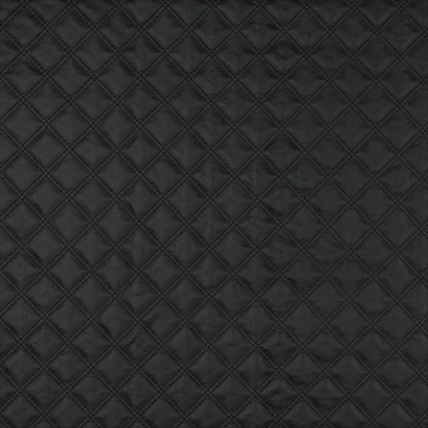 Picture of Designer Fabrics G350 54 in. Wide Black&#44; Matte Diamonds Upholstery Faux Leather