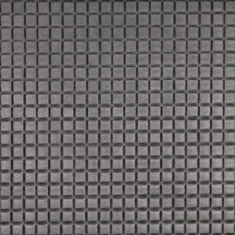 Picture of Designer Fabrics G683 54 in. Wide Silver&#44; Metallic Plush Squares Upholstery Faux Leather